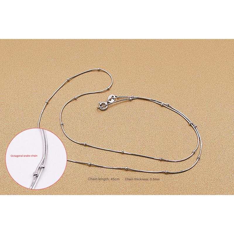 Snake bone beads -45cm/strip