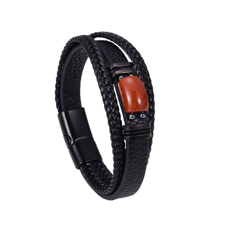 Natural red stone tiger eye stone bracelet