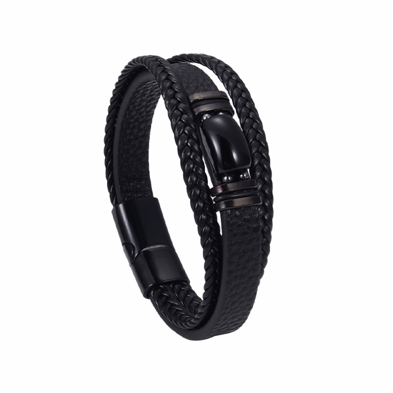 Obsidian tiger eye bracelet