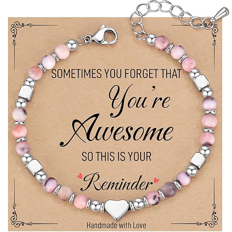 Pink zebra bracelet