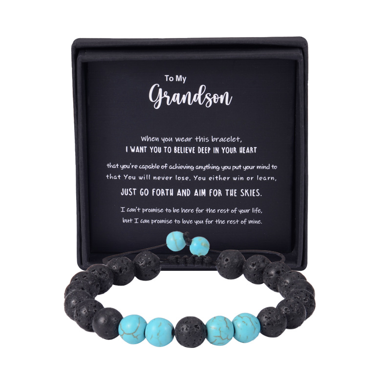 Blue turquoise to my grandson