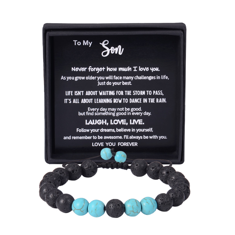 Blue turquoise to my son