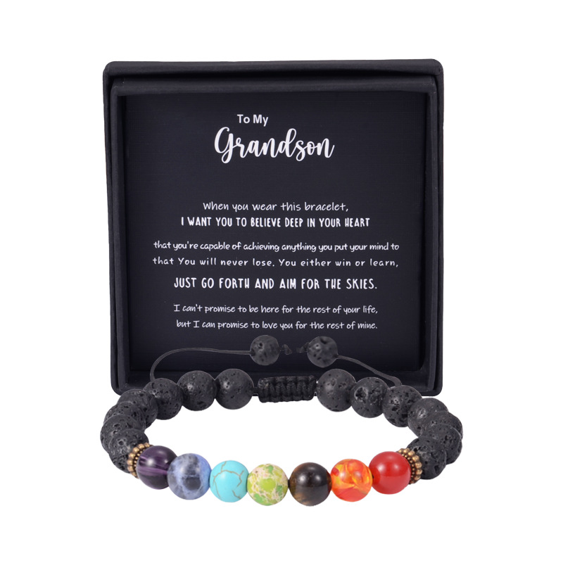 Colorful stone to my grandson