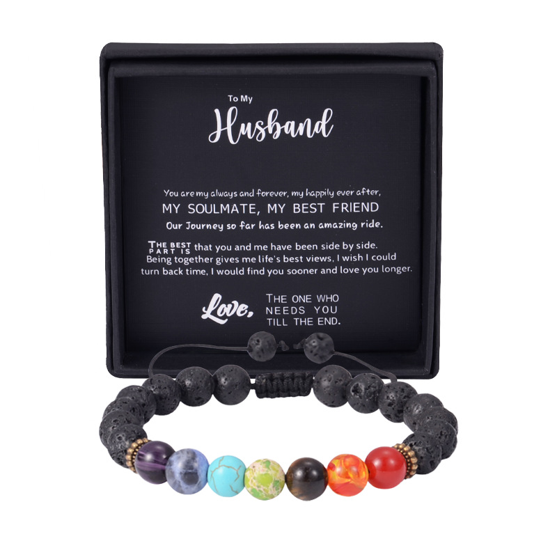 Colorful stone to my husband