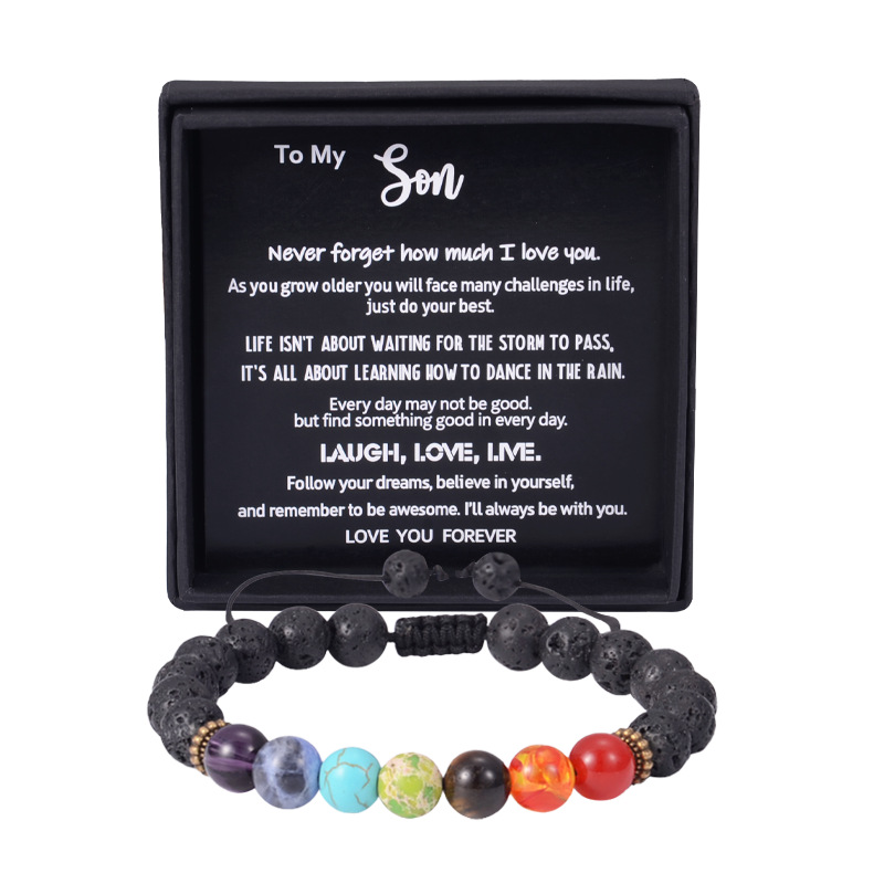 Colorful stone to my son