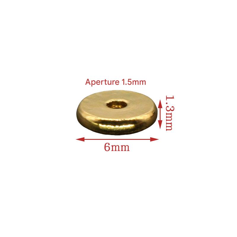Bright gold 6*1.3mm