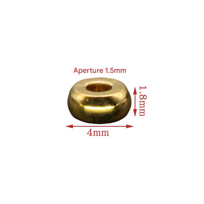 Bright gold 4*1.8mm