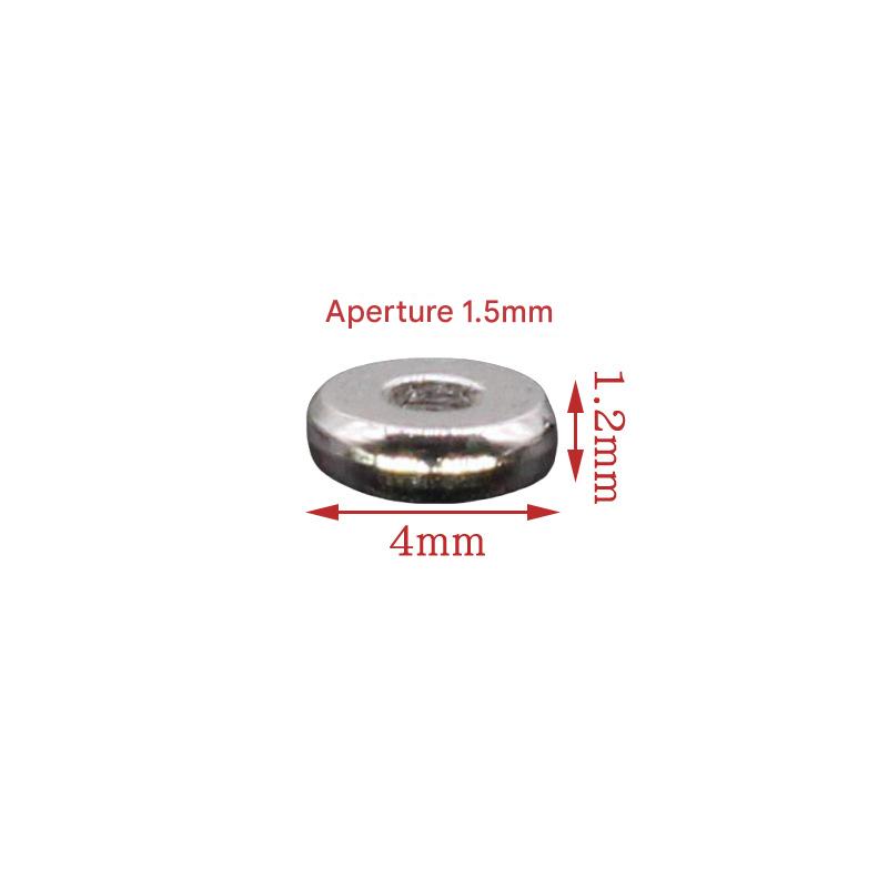 Bright silver 4*1.2mm