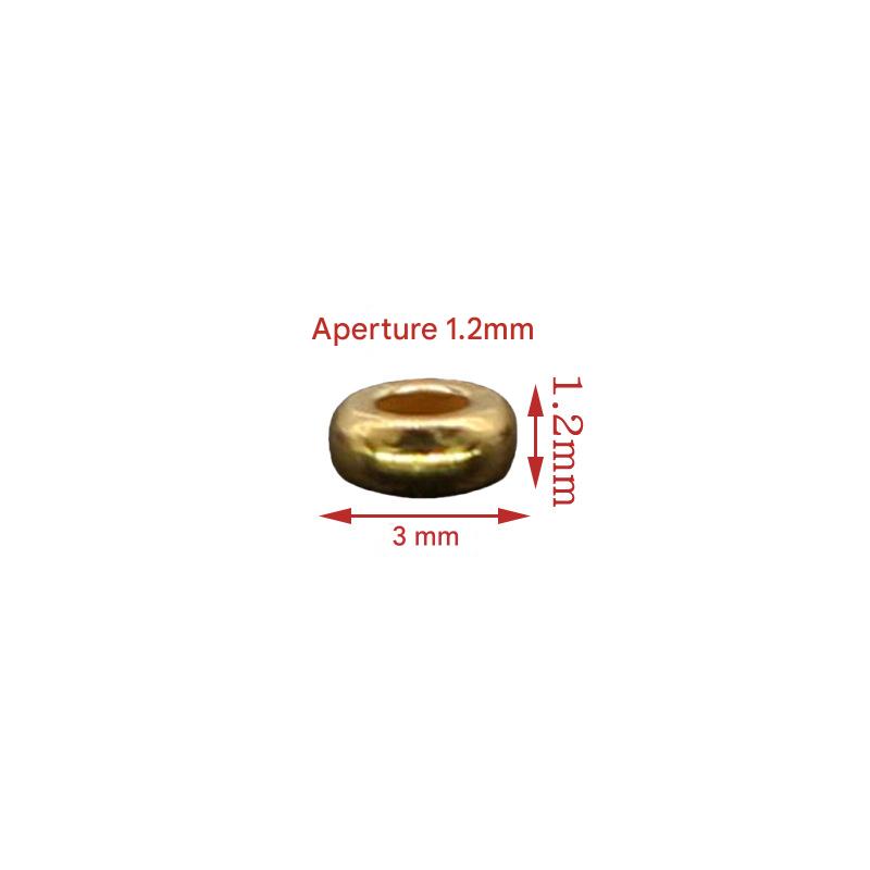 Bright gold 3*1.2mm