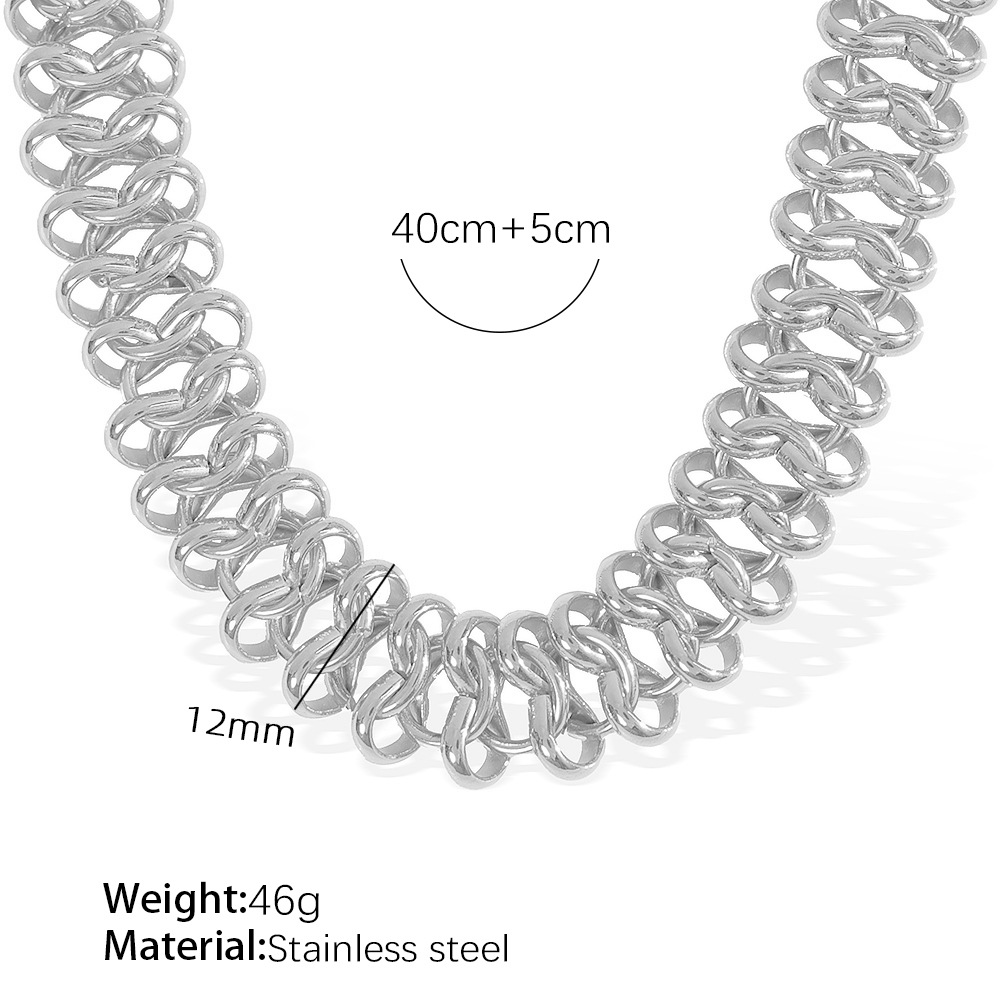 silver necklace