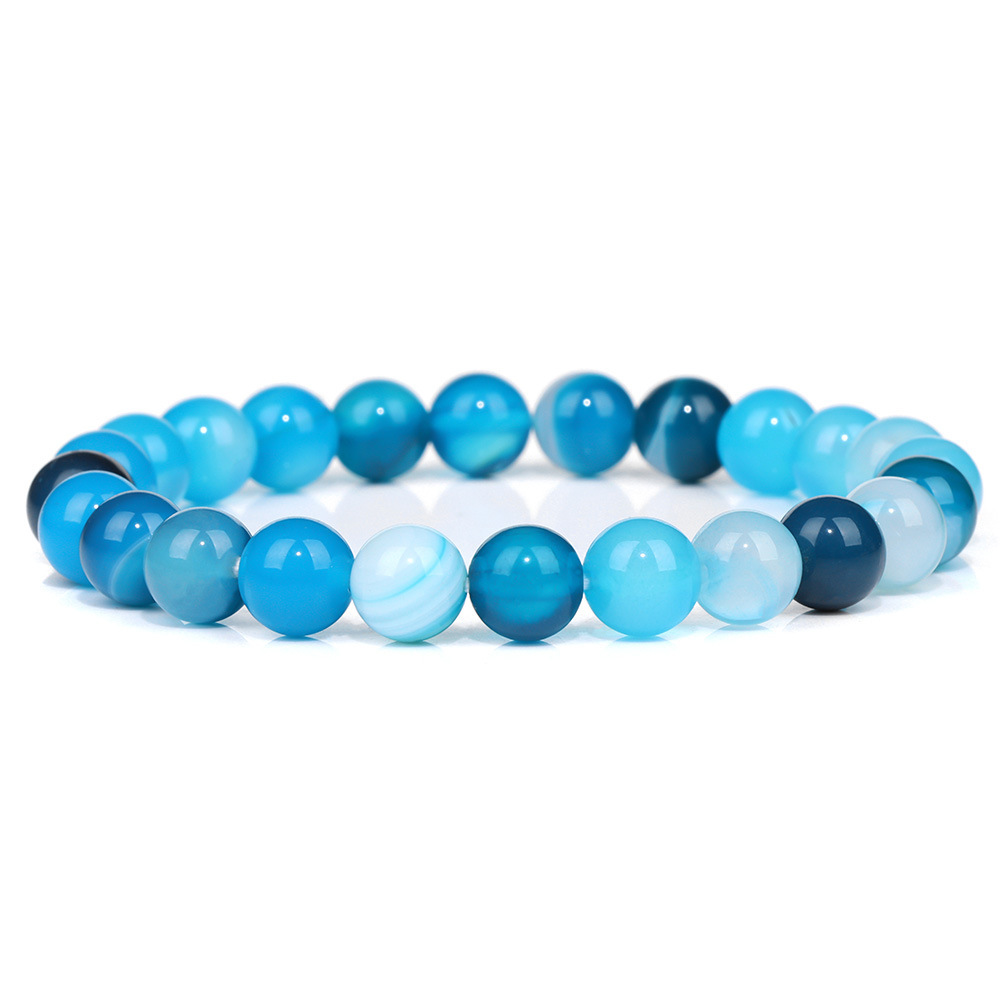 Sky blue striped agate