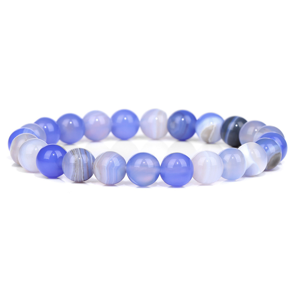 Purple and blue striped agate