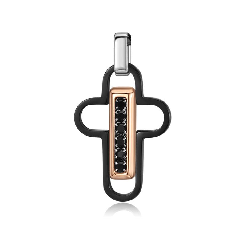 C Black gold pendant