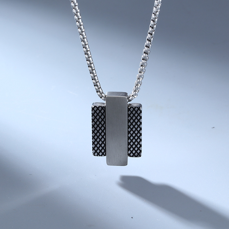Steel color necklace 60cm