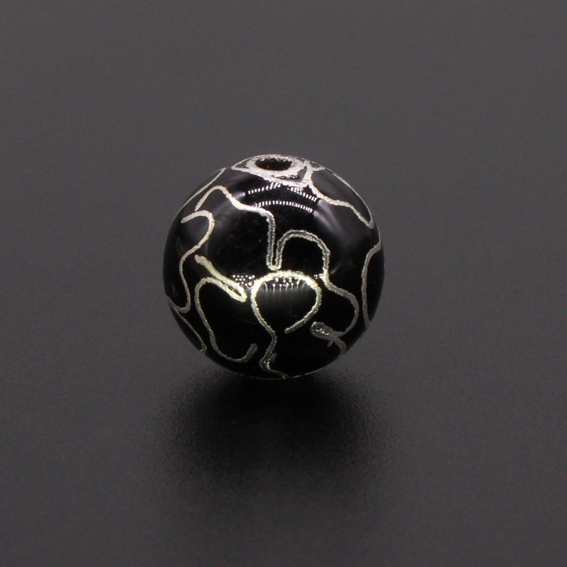 14mm silver plated black