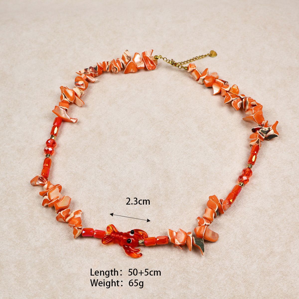 Lobster-necklace orange
