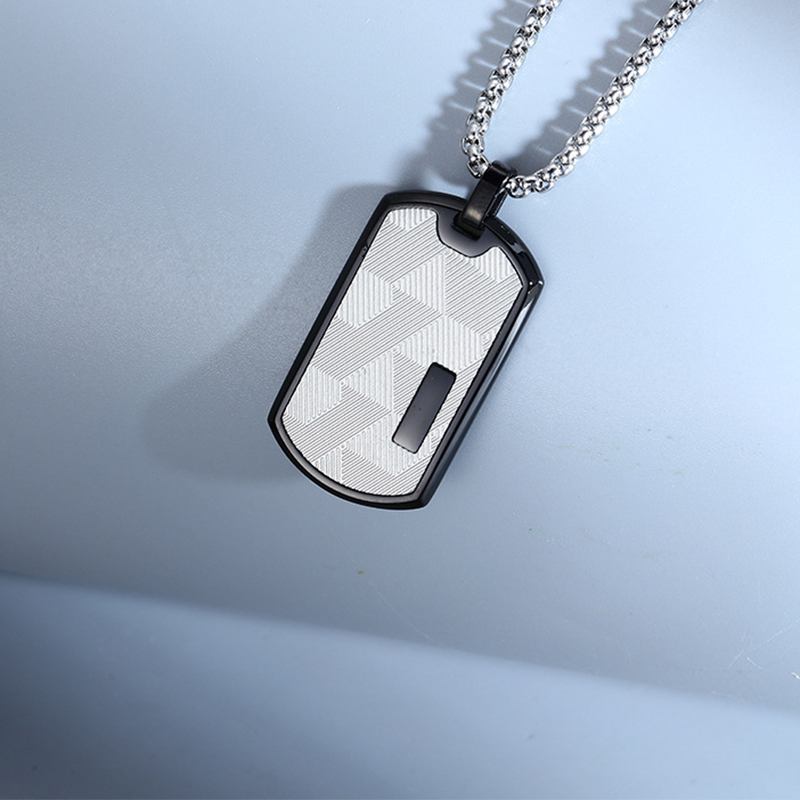 Black steel color pendant