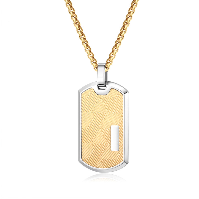 Gold pendant gold necklace 60cm