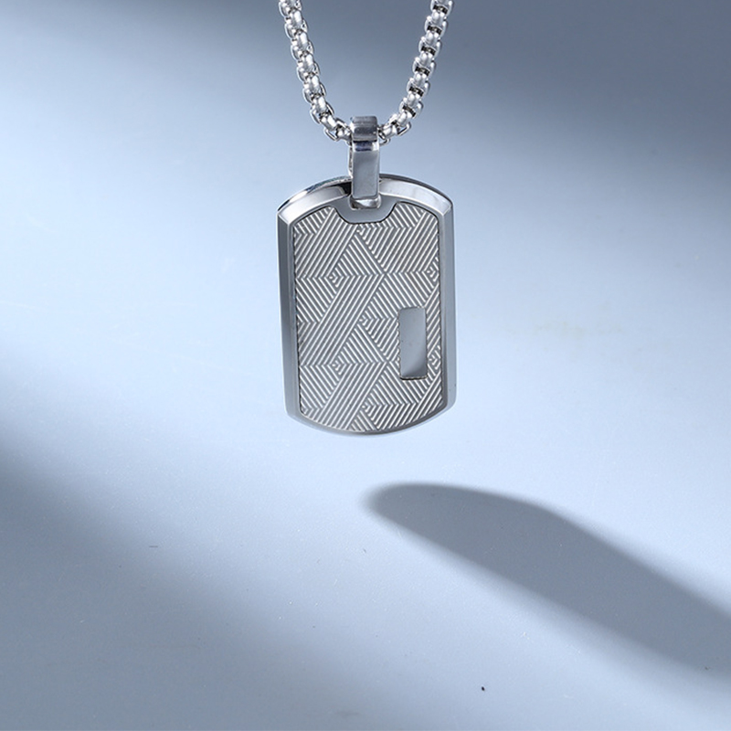 Steel color pendant steel color necklace 60cm