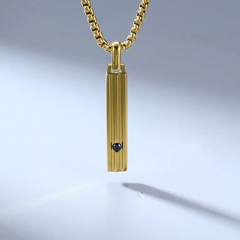P0360 gold pendant gold necklace 60cm