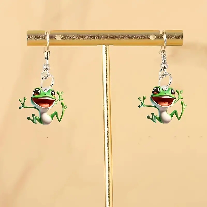 Frog earrings