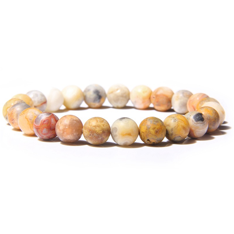 Frosted crazy agate