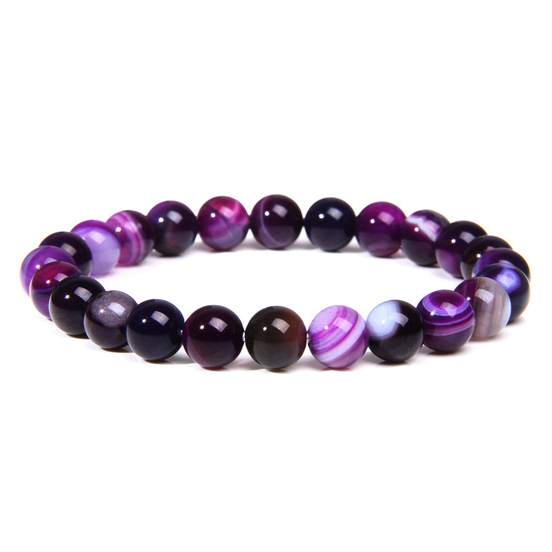 Purple striped agate