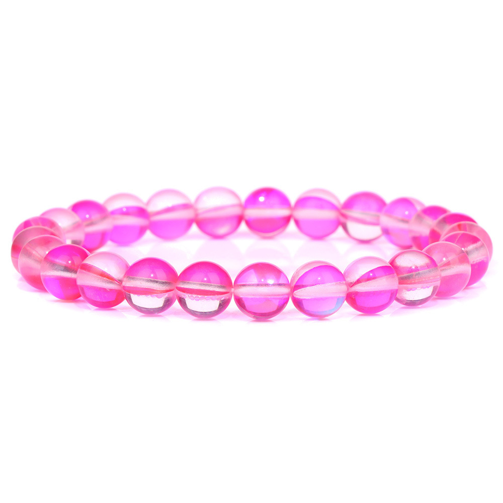 Pink glitter stone (glass