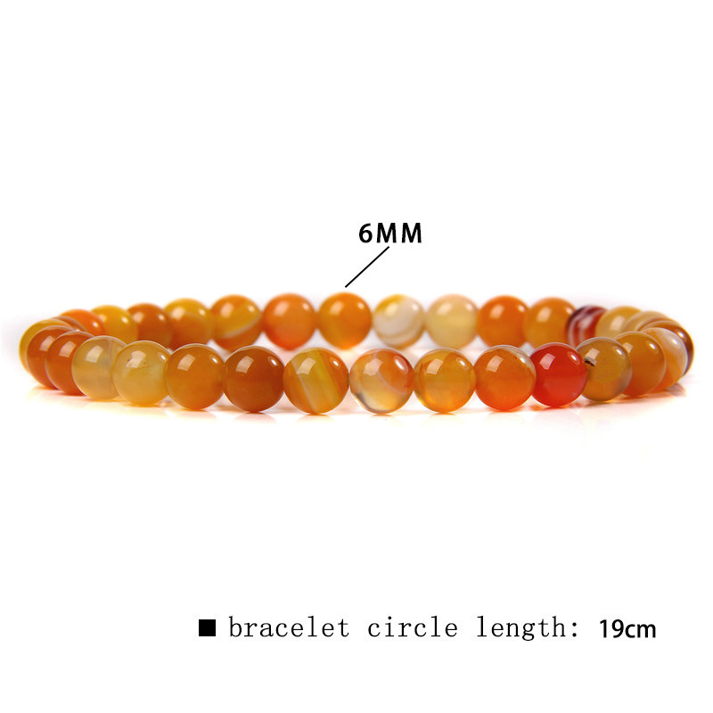 Orange striped agate