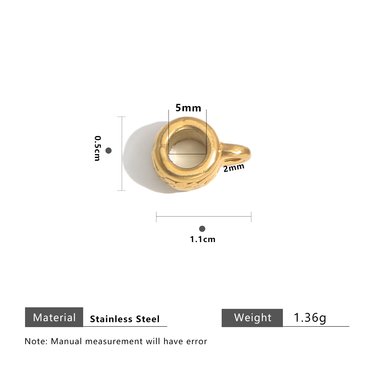 Gold bead ring