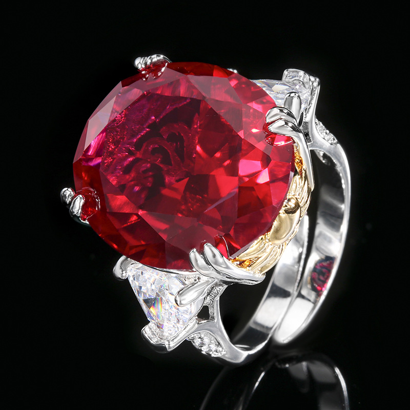 Red corundum ring