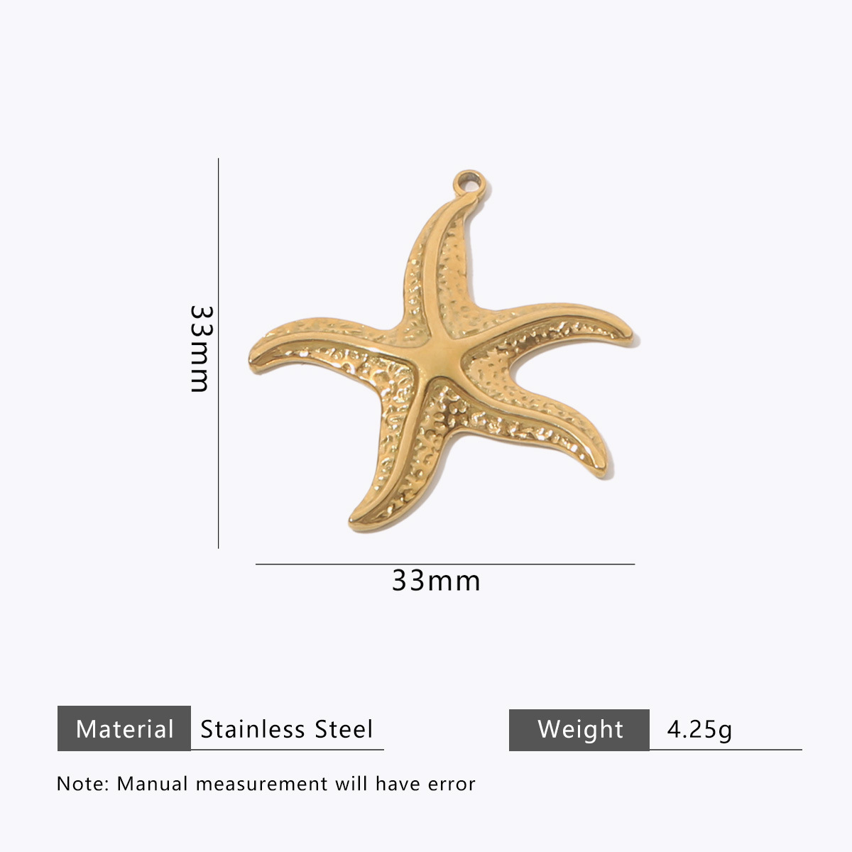 Golden twisted starfish
