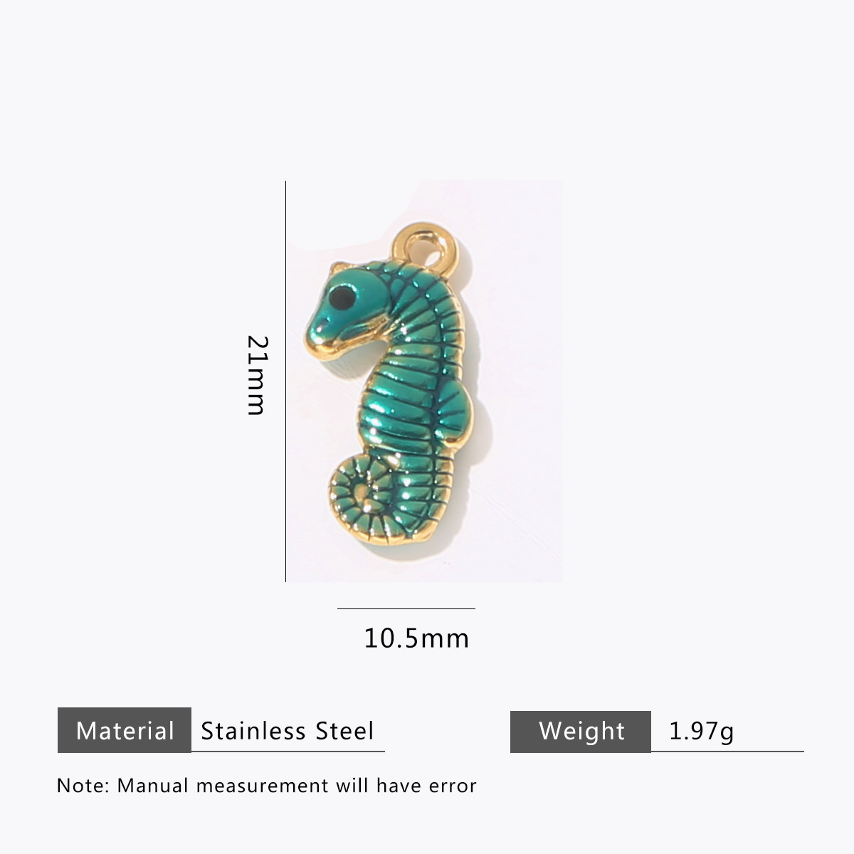 Green seahorse