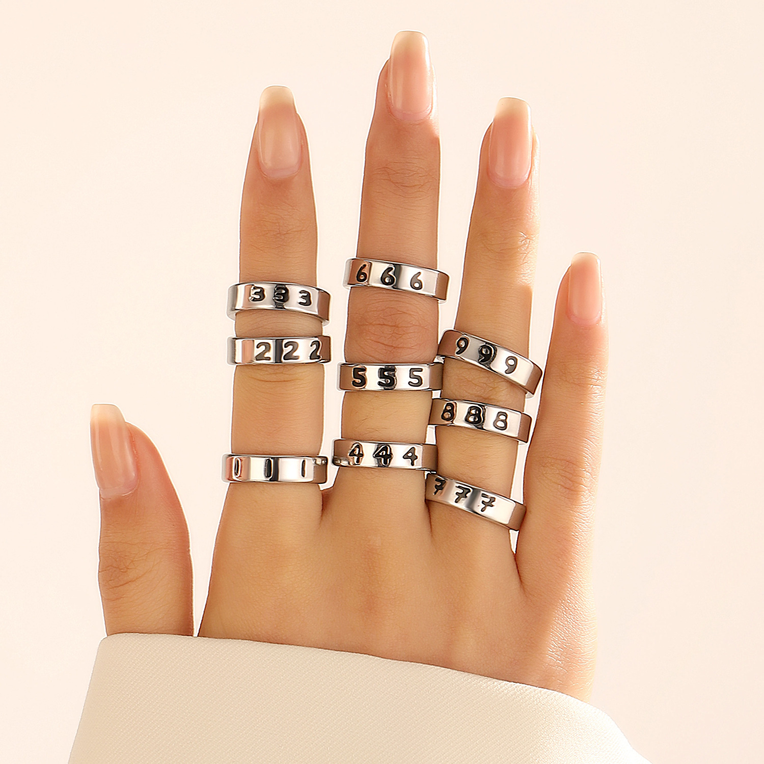 10 ring 9 piece set
