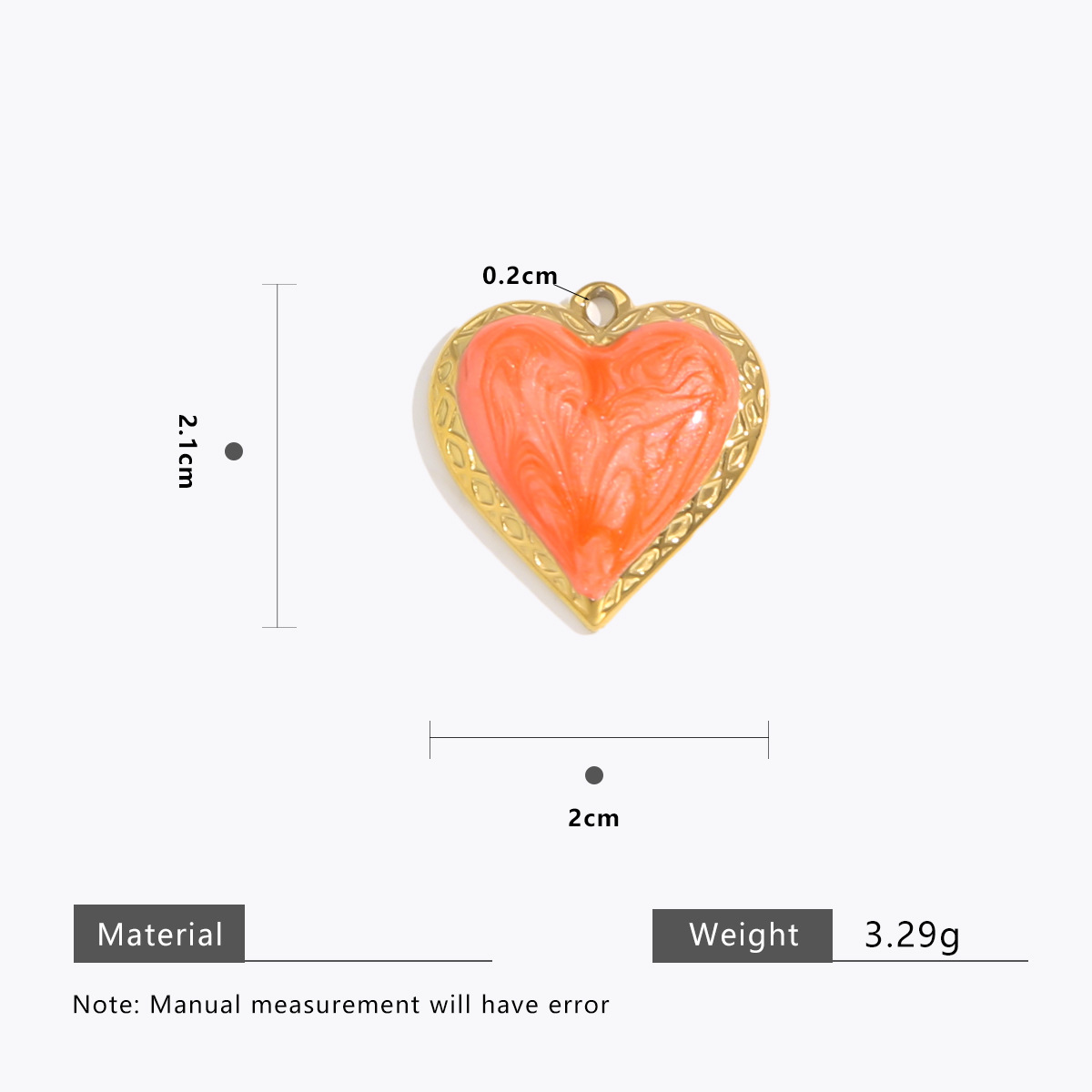 Orange cross pattern gold