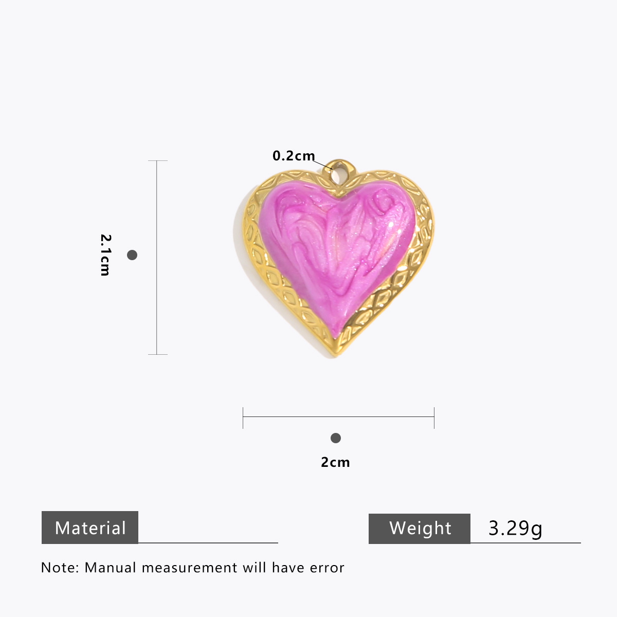 Purple cross pattern gold