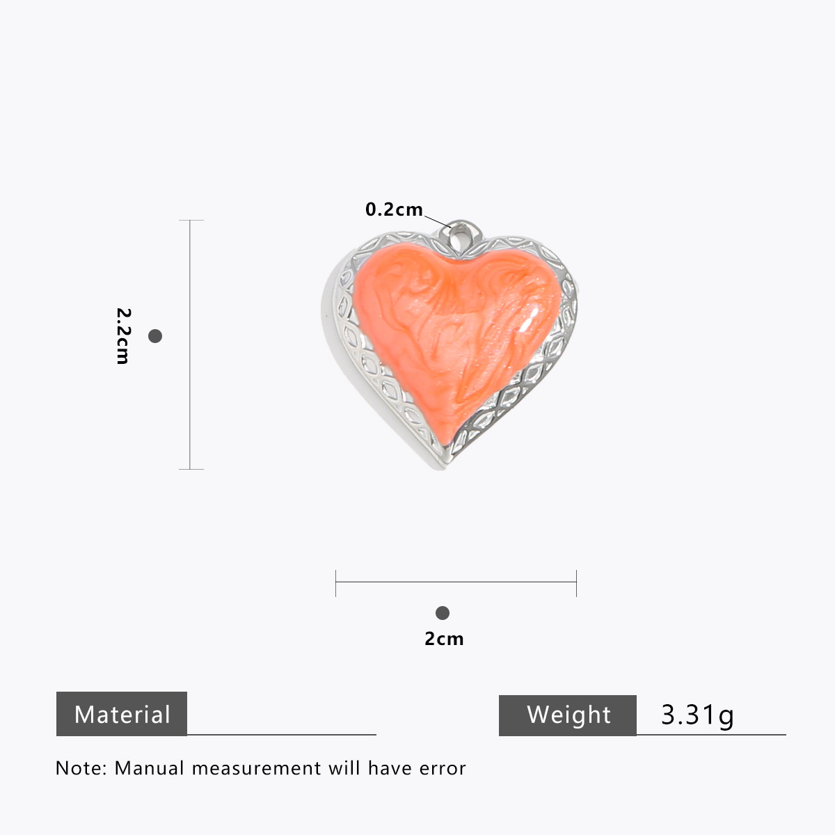 Orange cross pattern steel color
