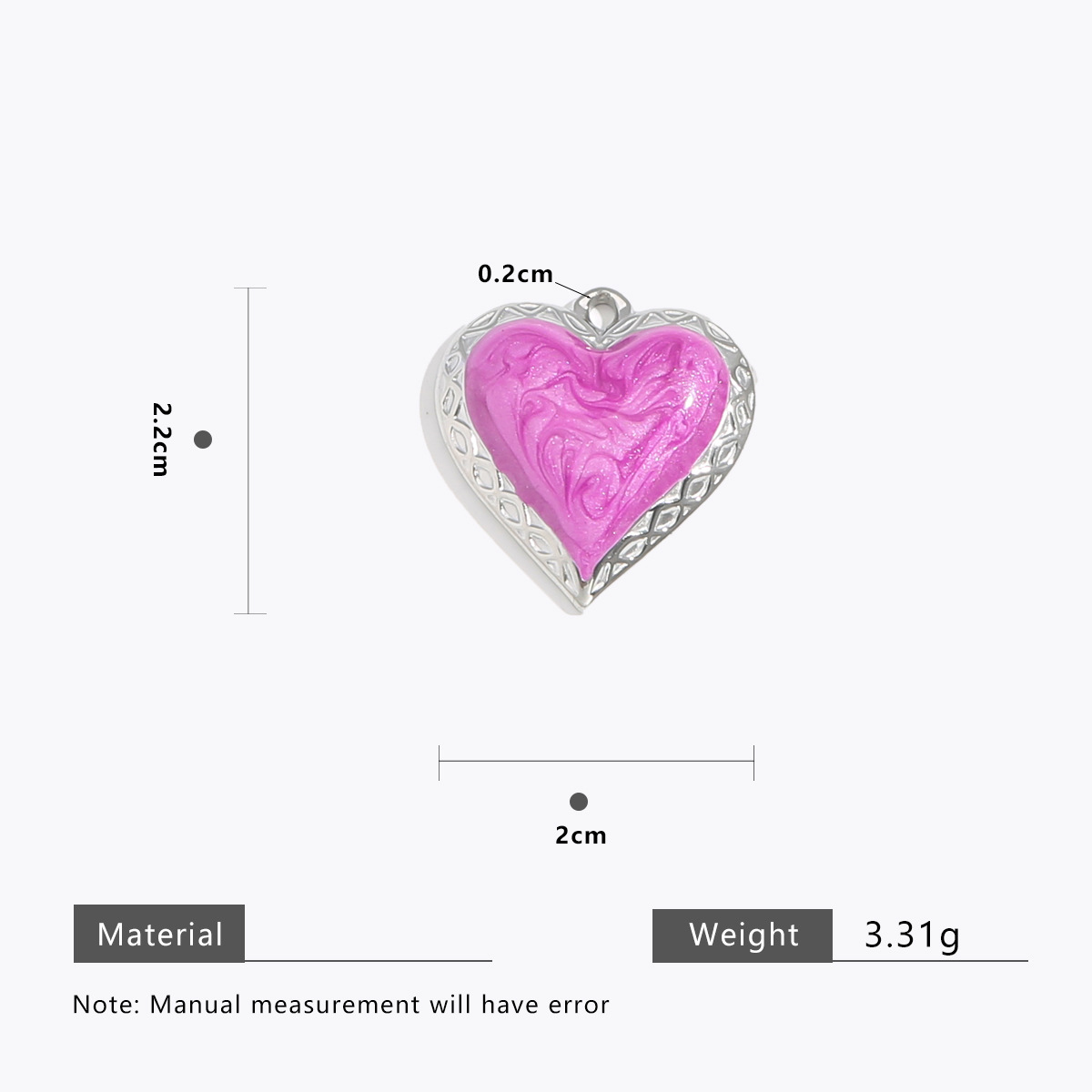 Purple cross pattern steel color