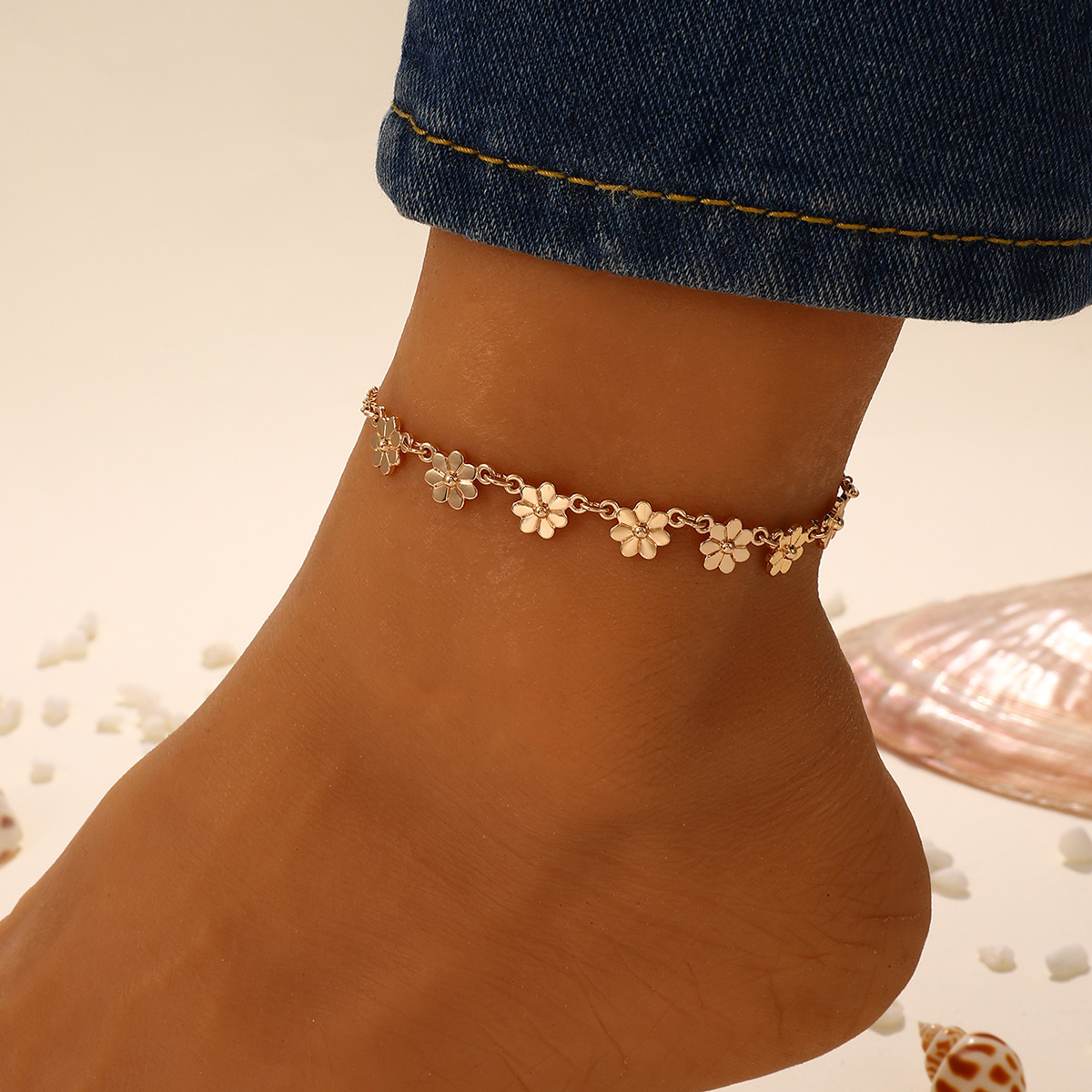 Zinc Alloy Anklet 504