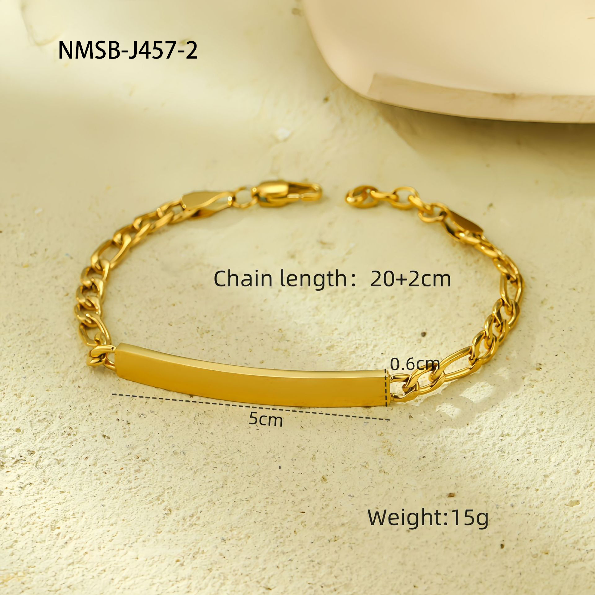 Nmsb-j4510-1 large square bracelet