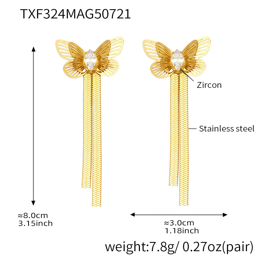 Gold earrings