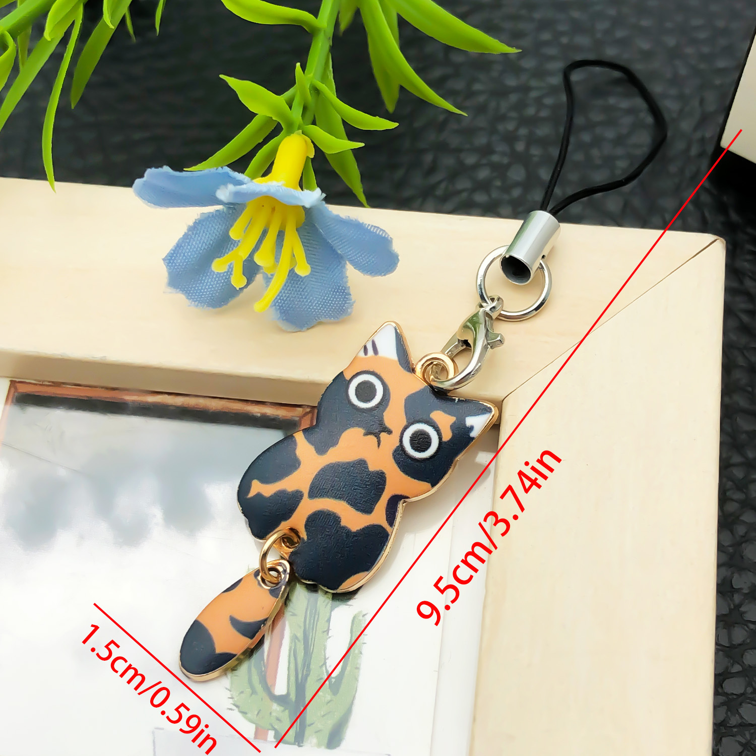 Ls74-1 tortoise cat mobile phone chain-2.3g