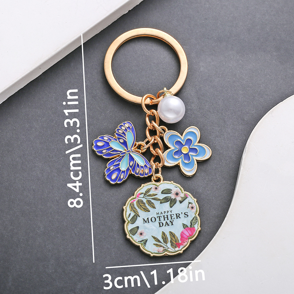ER700-Drip Blue Mother s Day Keychain -13.8g