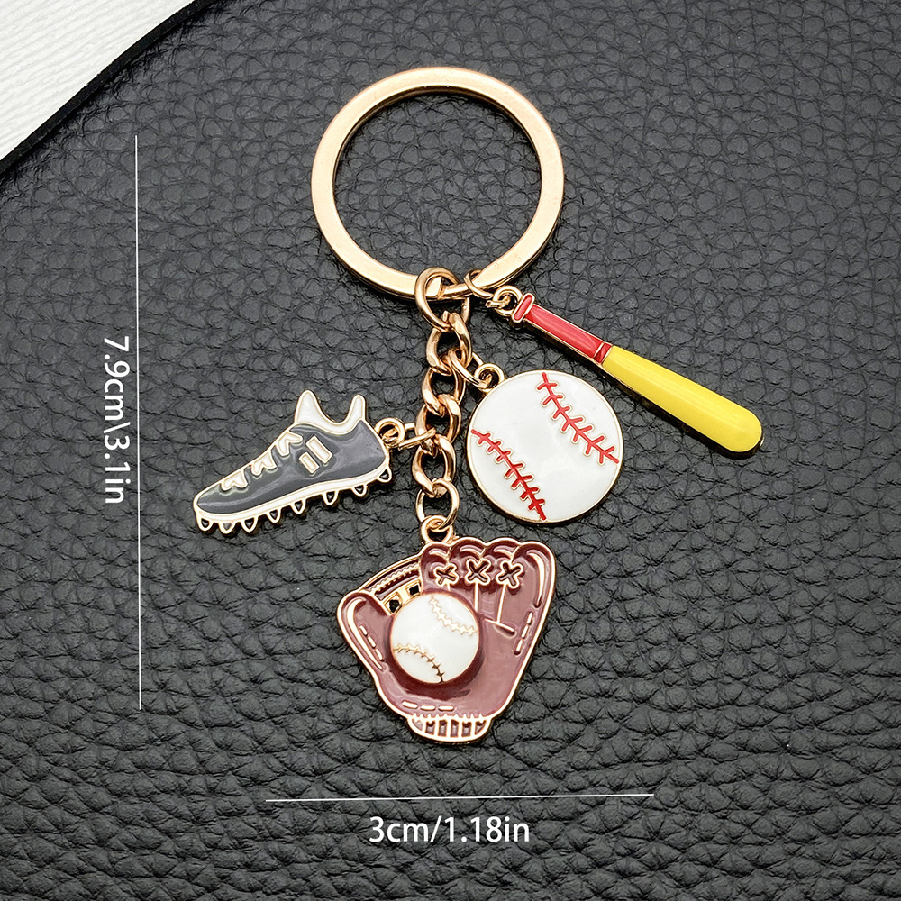 ER800-drip baseball sports keychain -12.2g