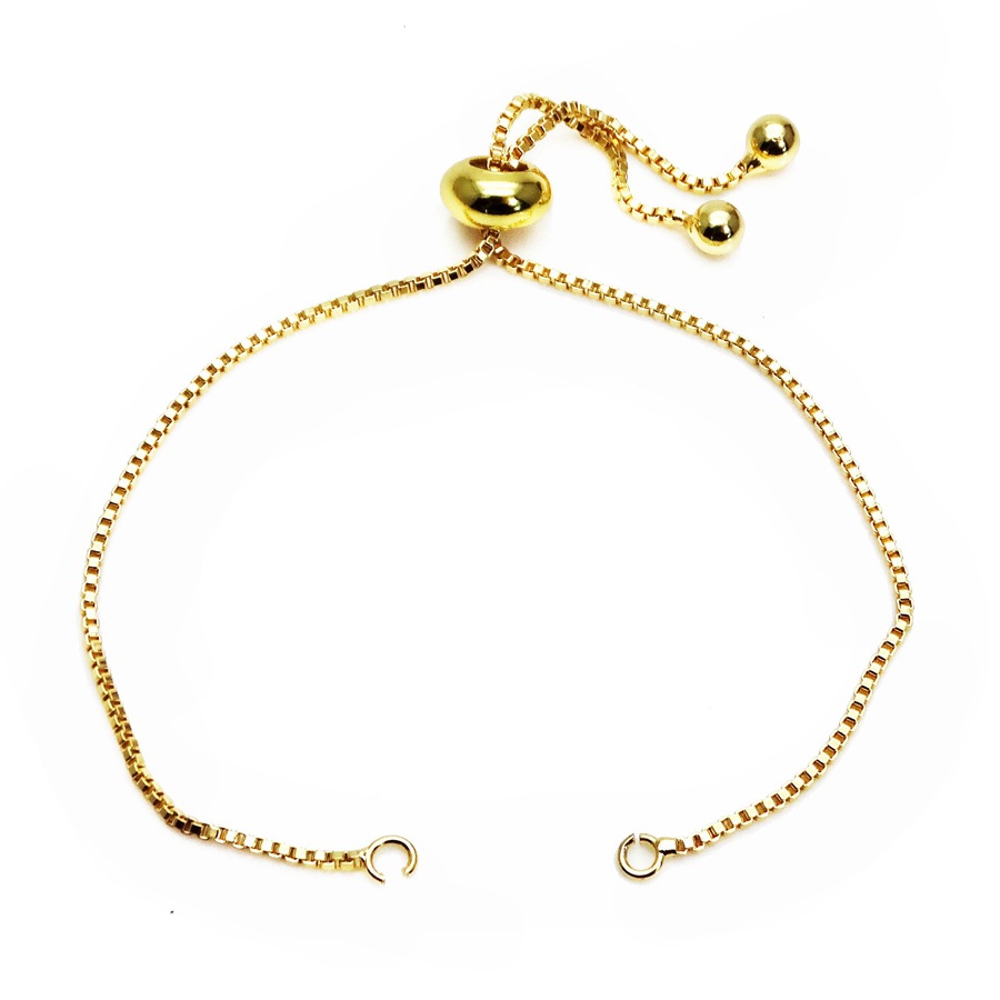 Two semi-finished bracelets are 18.5cm long