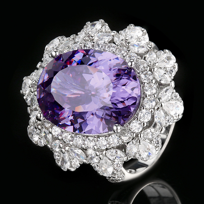 Bird's nest shear orchid ring