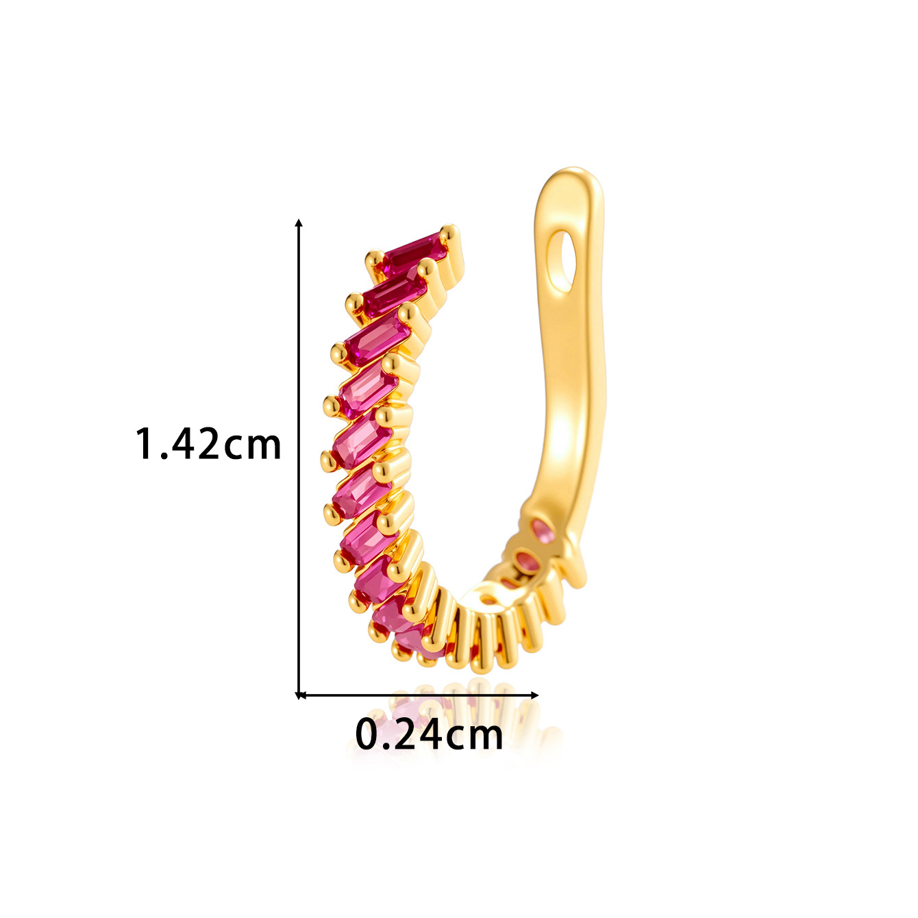 0170-2#Gold rose red