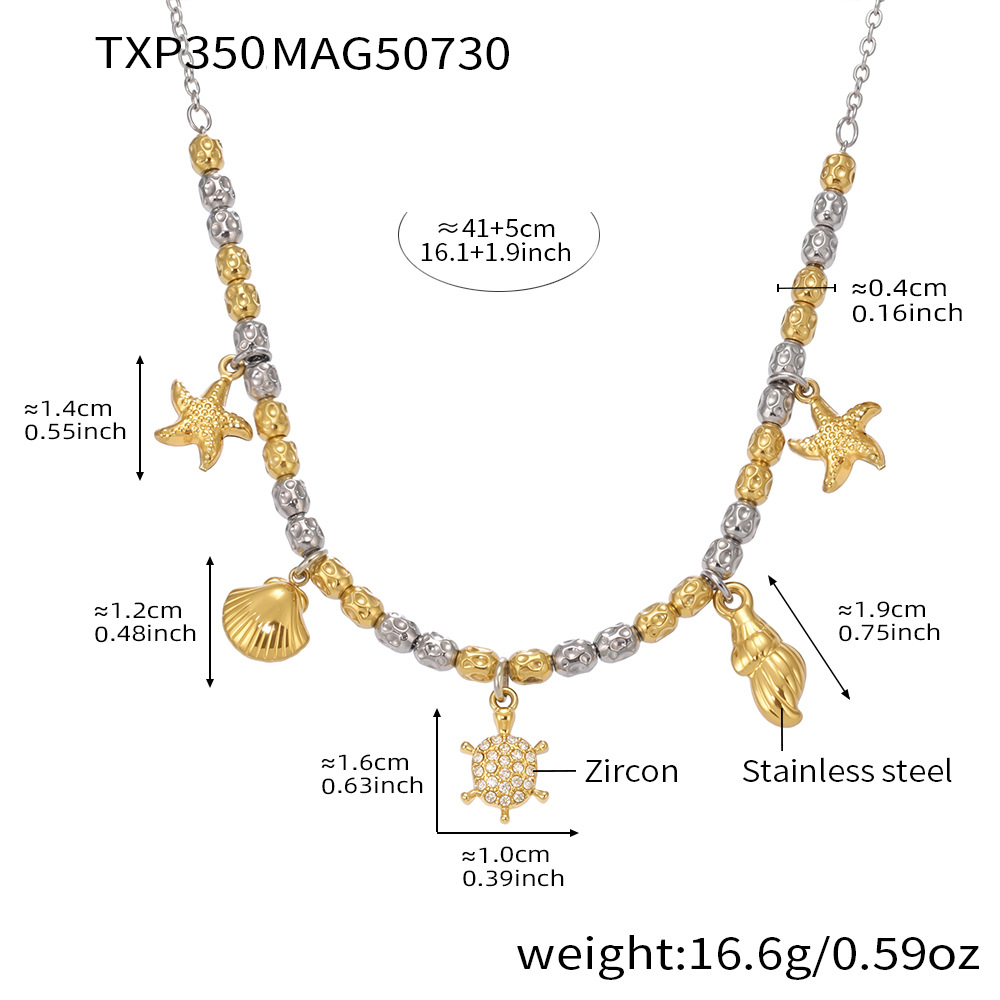Interlaced gold necklace