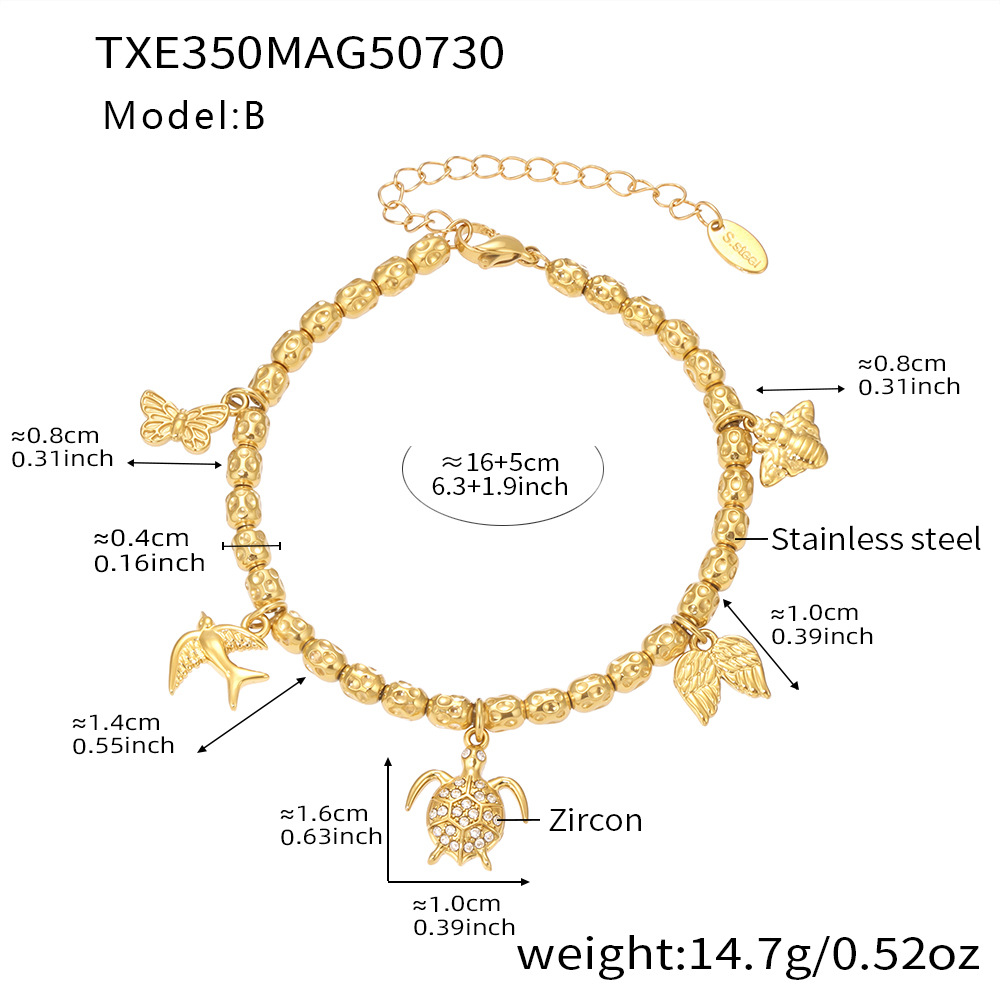 B Golden bracelet