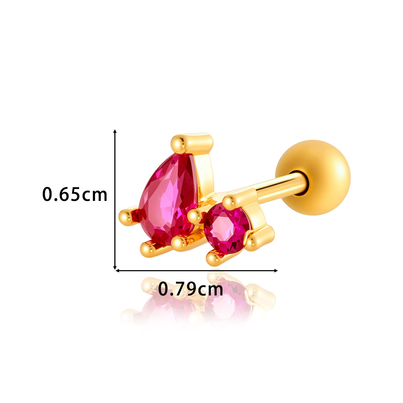 0174-3#Gold rose red